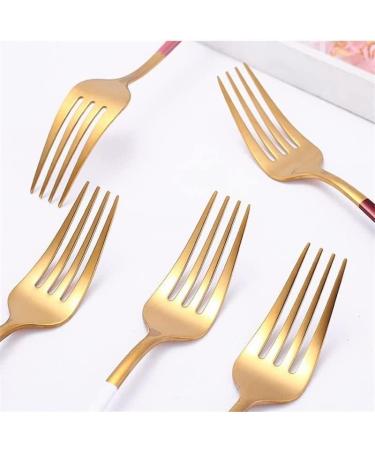Silverware Set Black Gold Cutlery Set Stainless Steel Dinnerware Set Spoon Knife Cutlery Tableware Kitchen Dinnerware 20Pcs/lot Eco-Friendly (Color : Mgreen Gold 20pcs) - Buy Online on GoSupps.com