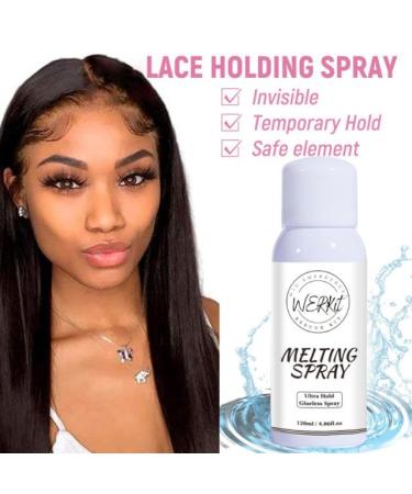 WERKit Melting Spray Ultra Hold Lace Holding Spray Invisible Temporary Bond 4.06fl.oz - Buy Online on GoSupps.com