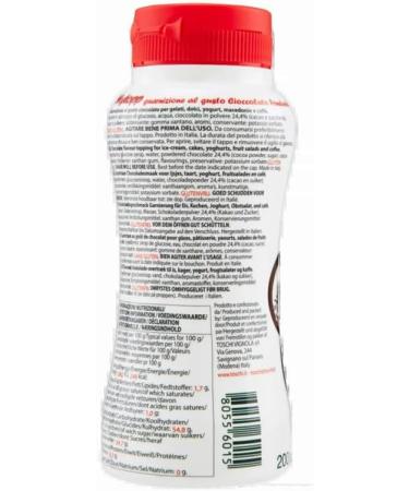  Italian Gourmet E.R. Toschi Topping Squeeze Cioccolato Fondant Set of 12 Dark Chocolate Sauces for Coffee Cocktails Ice Cups Porridge Pancakes and Pastries 200g + Italian Gourmet Polpa 400g - Buy Online on GoSupps.com