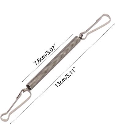 5 Pcs Water Bottle Spring Clip Spring with 2 Clips Stainless Steel 3.1 Inch Spring Fastening Water Drinking Bottle For Small Animal Hamster Guinea Pigs - Buy Online on GoSupps.com
