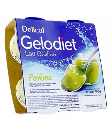 Delical Gelodet Water Jelly Apple Green 120 g x 4