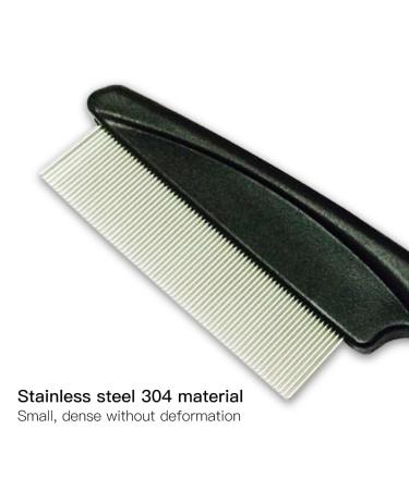 Buy LJFEA Professional Flea Comb for Dogs & Cats - 2 Pack Stainless Steel Lice & Dust Comb with Coarse & Fine Teeth - Ideal for Pet Care - Buy Online on GoSupps.com
