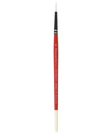 Winsor & Newton University Series 233 Round Short Handle Brush  4 4 Series 233 Round