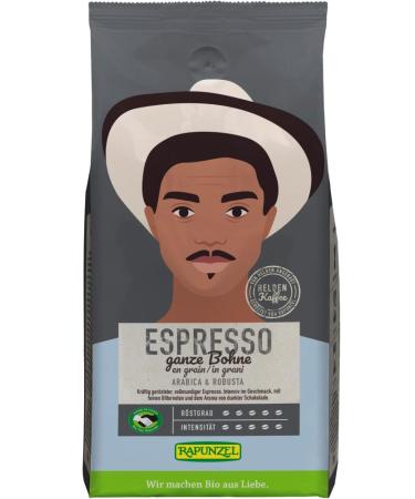 Rapunzel Rapunzel Organic Hero Coffee Espresso Whole Bean HIH (6 x 250 g)