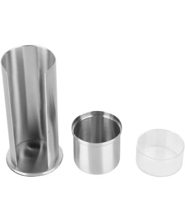 Fdit Cotton Swabs Holder | Stainless Steel Makeup Organizer Box | 2 Set Detachable Design for Cotton Swabs & Pads | Desktop Decoration - Buy Online on GoSupps.com