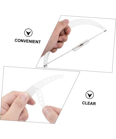 Angoily 1 Set Positioning Ruler Drawing Line Beauty Eyebrow Nose Ruler Tools Tool Balance Level Ruler 23x8cm As Shown - Buy Online on GoSupps.com