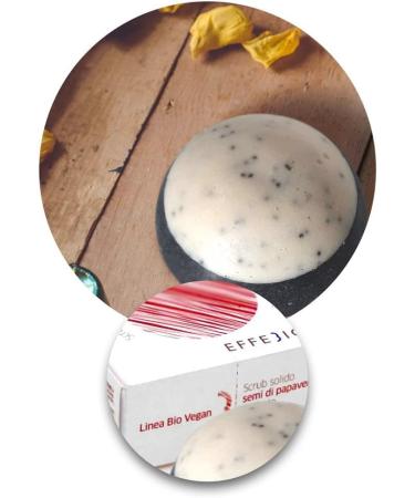 Solid Poppy Seed Scrub - Organic and Vegan - 100% Natural Made in Italy - Regenerating Care - Buy Online on GoSupps.com