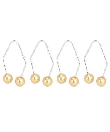 Facial Dimple Trainer Easy to Wear Muscle Exercise Alloy Piercing Dimple Maker for Daily Use for Cheeks (Champagne Gold)