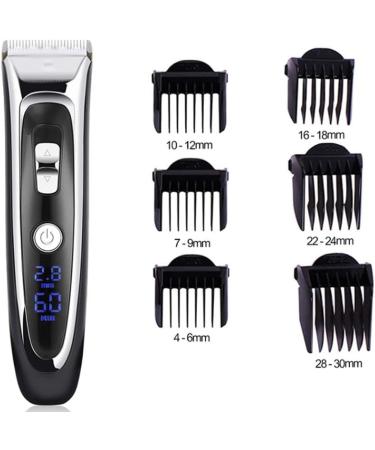 Professional Rechargeable Digital Hair Trimmer - Men's Cordless Hair Clipper with Adjustable Ceramic Blade | International Shipping Available - Buy Online on GoSupps.com