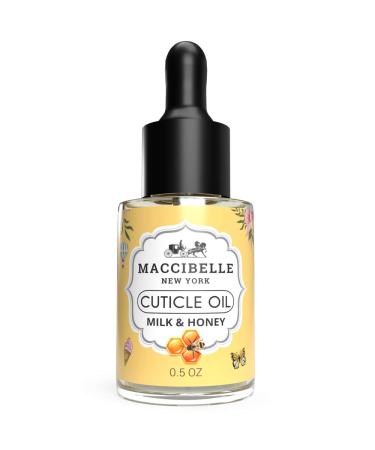 Maccibelle Cuticle Oil 0.5 oz - Heals Dry Cracked Cuticles (Milk and Honey) 0.5 Fl Oz (Pack of 1)