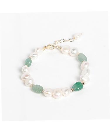 2pcs Fashion Bangle for Friends Decorative Bracelets Green Aventurine Bracelet Jewelry Wrist 19X1cm Green - Buy Online on GoSupps.com