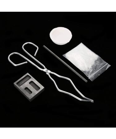 Salmue Graphite Crucible Set - Melting Kit with Ingot Mold, Silica Crucible, Graphite Rod, 25cm Tong for Gold, Silver, Platinum - Buy Online on GoSupps.com
