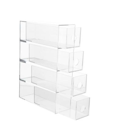 DOITOOL 1pc Box Eye Shadow Storage Box Eyeshadow Vanity Drawer Organizer Makeup Storage Case Jewelry Set