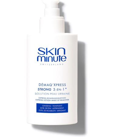 SKIN MINUTE DEMAQ 'XPRESS 3 IN 1 STRONG Cleanses tones and smoothes for complete make-up removal - 250ml - Buy Online on GoSupps.com