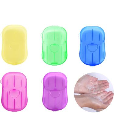 Buy Weddhuis 5-Piece Portable Mini Soap Leaves - Disposable Paper Soap in 5 Colors - Perfect for Camping & Travel - Buy Online on GoSupps.com