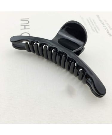 Lurrose 4-Piece Professional Salon Hair Clips - Large Plastic Jaw Gripper for Women & Girls with Long Hair (Black) - Buy Online Internationally - Buy Online on GoSupps.com