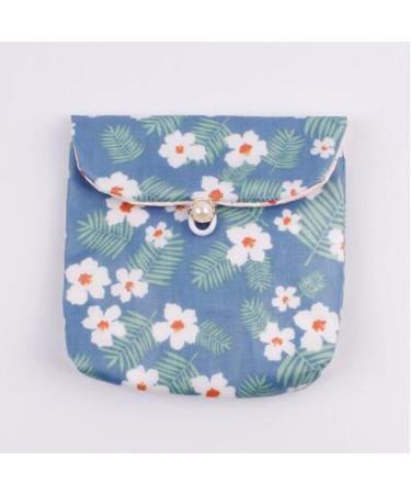 Buy Mobeon 2-Pack Women s Menstruation Organizer Bag - Soft Tampon Holder with Flower Motif (5.1x5.1in Blue A) - International Shipping Available - Buy Online on GoSupps.com