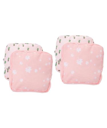 Healeeved 4 pieces of storage bag for women's bandages Bag for women's bandages Privacy Bag women brick pocket for menstrual taps tiny wallet wear girls diapers