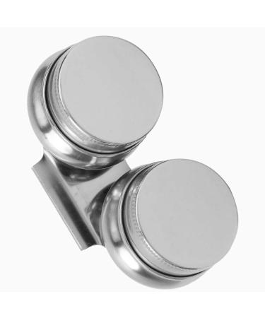 Stainless Steel Palette Cup Large Mouth Oil Painting Cup Double/Single Dipper Palette Container Cup for Ding(6)