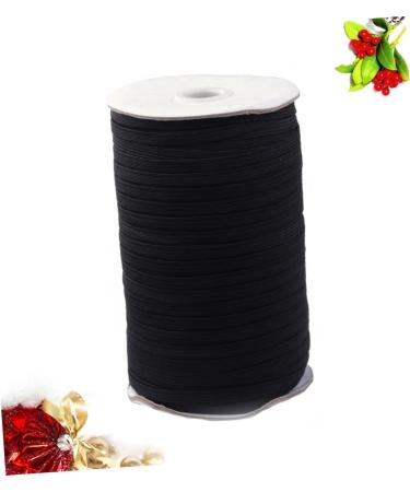 Gatuida Black Elastic Belt & 1 Roll Earrings Elastic Rope - Braided Flat Elastic Accessories for Ear Hooks | Shop Internationally - Buy Online on GoSupps.com