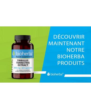Tribulus Terrestris 300 mg - 60 Capsules: Powerful Boost for Men and Women Erection and Vitality Enriched with Zinc by BIOHERBA - Buy Online on GoSupps.com