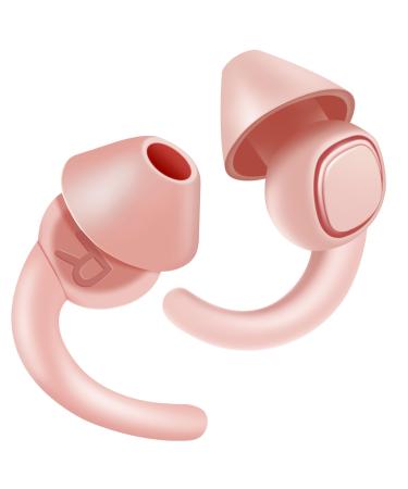 Ear plugs for sleeping reusable and washable silicone earplugs hearing protection earplugs noise reduction around SNR-33-36dB also for learning-travel-rosa