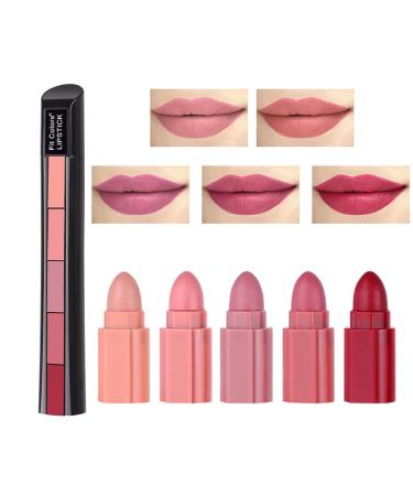 Dulele 10 Colors Matte Lipstick Set - Long Lasting Waterproof Red Lipstick Makeup Kit - Buy Online on GoSupps.com