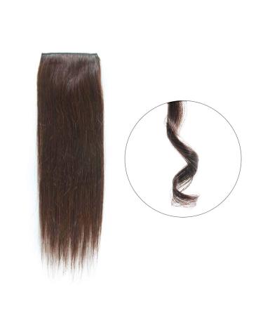 14 Dark Brown Human Hair Clip-In Extensions - 2 Pieces, 50g Total - Straight Hairpiece - 25g/pc - Pack of 1 - Buy Online on GoSupps.com