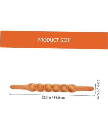Warmhm Wood Massage Device - Neck & Shoulder Relief Body Shape Massage Tools Fitness Yoga Roller & Gua Sha Stick for Muscle Recovery - Buy Online on GoSupps.com
