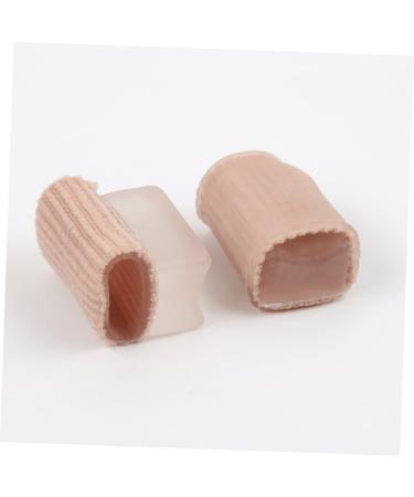 Silicone Gel Toe Tubes - Medium Khaki, Cuttable & Comfortable Toe Separator for Bunion Relief and Toe Alignment - Buy Online on GoSupps.com