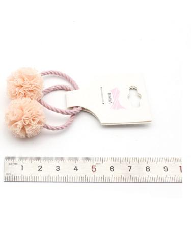 Hot&Sattion 20pcs Flower Pom Ball Hair Ties for Girls | Small Hair Ties for Kids | Multicolor Stretchy Ponytail Holders - Buy Online on GoSupps.com