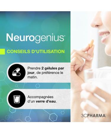 NEUROGENIUS STRESS OUT | Stress and Resistance Management | Nootropic Supplement for Mental Serenity | Formula with Sacred Basil Rhodiola & Enormous Chamomile | 30 Capsules - 3C PHARMA - Buy Online on GoSupps.com