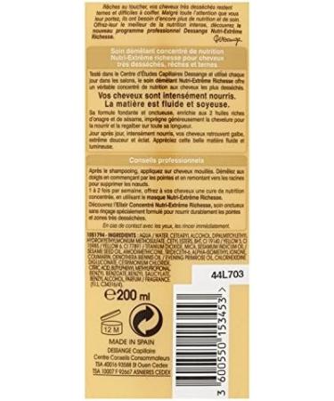 DESSANGE Nutri-Extr me Richesse Concentrated Nutrition Detangling Conditioner 200 ml - Buy Online on GoSupps.com