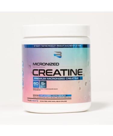 Believe Micronized Creatine - Premium Micronized Creatine Monohydrate Increased Absorption Rates 5 Grams Micronized Creatine Monohydrate Per Scoop (60s) 60 Servings (Pack of 1) - Buy Online on GoSupps.com