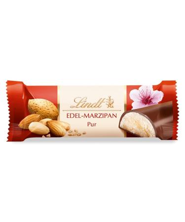 Lindt Chocolate Marzipan Bar | 25 x 50g Counter Display | 1250g Pure Marzipan & Dark Chocolate | Premium Chocolate Gift - Buy Online on GoSupps.com