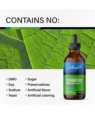 Turmeric Curcumin & Black Pepper Tincture - 4 fl. oz | Heart & Joint Support - Buy Online on GoSupps.com