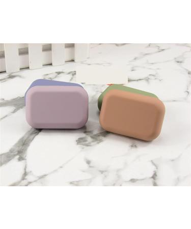 Infeksiya Mini-Square Contact Lens Container with Mirror - Blue Eye Lens Box for Women - Buy Online on GoSupps.com