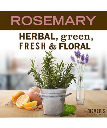 Mrs. Meyer's Rosemary Hand Soap 12.5 fl. oz - Biodegradable Formula - Pack of 6 - Buy Online on GoSupps.com