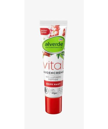 alverde Vital Lupin Peptides Eye Cream (15 ml tube) - Buy Online on GoSupps.com
