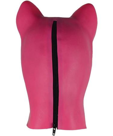 3D Latex Dog Animal Mask Hood in 0.8mm Black - Perfect for Parties! - Buy Online on GoSupps.com