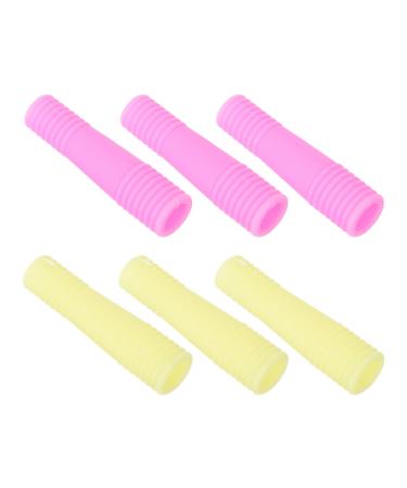Beaupretty 6pcs Tools Tip Plastic Tips Case Xcm Scissors Eyelashes Nail for Grafting Tweezer Sleeves Nipper Stopper Cover Non- slip Covers Art Cuticle Color Practical Anti- Cap Small