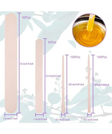 300 Wooden Spatulas for Hair Removal | Waxing & Cosmetic Use | Disposable Wood Sticks - Buy Online on GoSupps.com