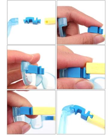 Buy Red Child Eyeglass Arms with Elastic Rubber Hinge - Durable Silicone Accessories for Kids | International Shipping Available - Buy Online on GoSupps.com