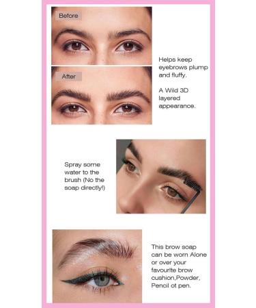 SLYHHZHMY Eyebrow Wax Clear Brow Soap Waterproof Eyebrow Defining Wax Solid Eyebrow Gel Eyebrow Lifting and Defining - Buy Online on GoSupps.com