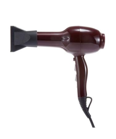 WolFum Hair Salon High Power Hot and Cold Air Blower 2000W Fast Drying Low Noise Dc Motor with Hairdryer Bag 3 Heat Settings for Home or Travel Color: Wine Red Double The Comfort