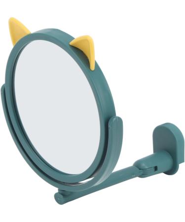 Wall Mounted Makeup Mirror Fogless Suction Cup Mirror PP Shell 360 Degree Swivel Arm for Outdoor Hiking for Daily Life Green - Buy Online on GoSupps.com