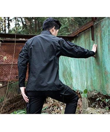 ATAIRSOFT Men's Tactical Army BDU Jacket & Pants Suit for Airsoft Paintball & Hunting - Black - Buy Online on GoSupps.com