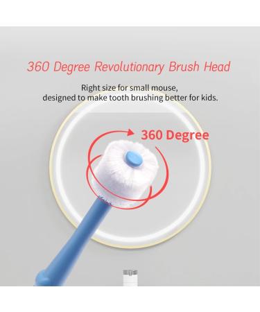 Ryvera Children's Toothbrush Set - 2 Pack 360 Soft Bristle Design Ergonomic Handle for Ages 6-12 Gentle on Gums - Buy Online on GoSupps.com