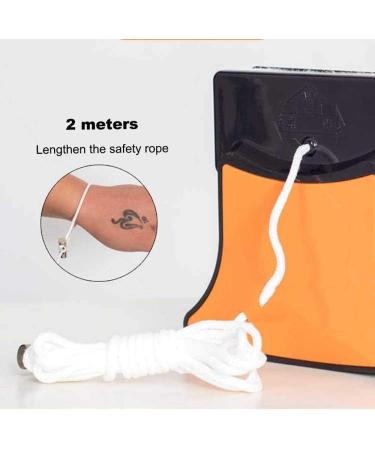 Double-Sided Magnetic Glass Wiper Cleaner for Double Glazing Magnetic Window Cleaning Wiper Glass Cleaning Tool Brush Uses Windows Fish Tanks Skylights Patio Doors Bedroom Windows Orange - Buy Online on GoSupps.com