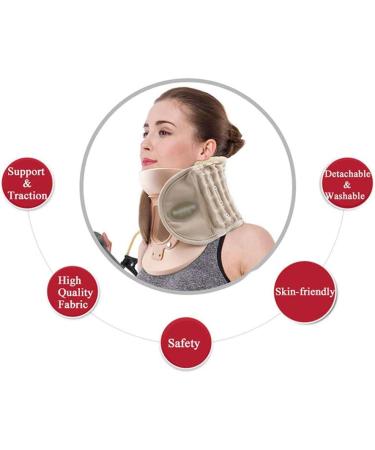 Inflatable Neck Traction Device for Pain Relief | Cervical Vertebra Brace & Home Therapy - Buy Online on GoSupps.com